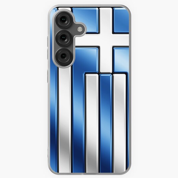 Item preview, Greek Flag - Greece - Metallic designed and sold by Graphix.