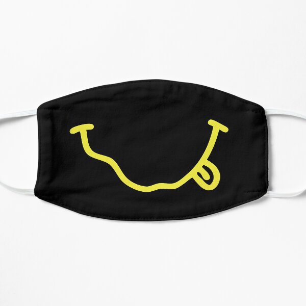Nirvana Smiley Face Mascarilla plana