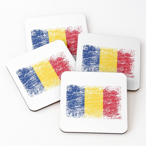 Item preview, Romania Romanian flag flag used look designed and sold by GeogDesigns.