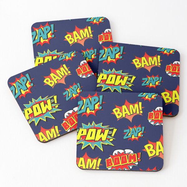 Item preview, Boom, Superhero Pattern! designed and sold by FloCRDL.