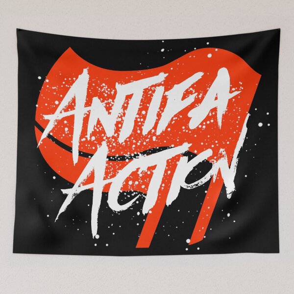 Item preview, Splash Antifa Action Flag designed and sold by AntifaShop.