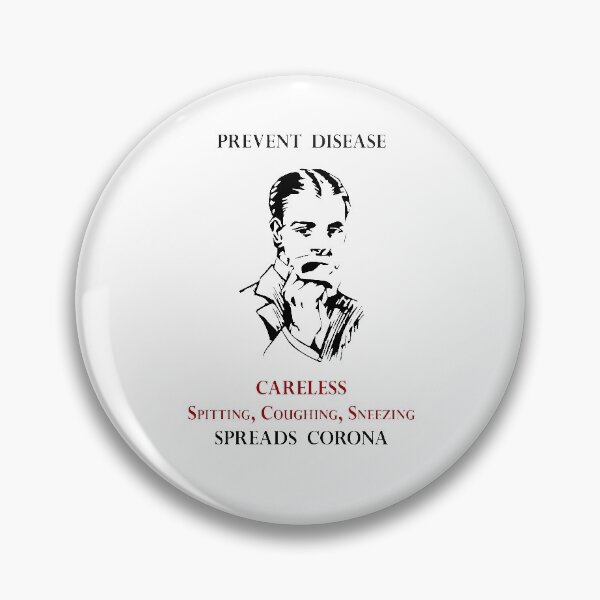 Item preview, PREVENT DISEASE CORONA Vintage 1920s Health Campaign designed and sold by banditjoj.