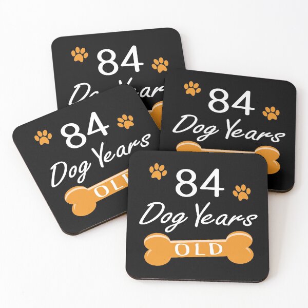 Item preview, 84 Dog Years Old Funny 12th Birthday Puppy Lover print designed and sold by Grabitees.