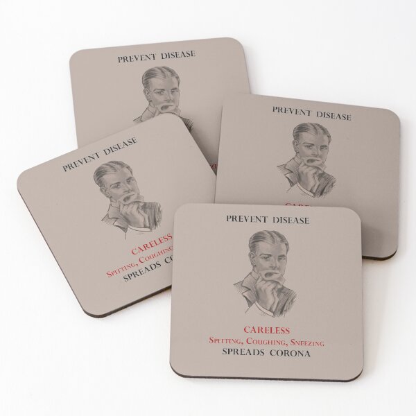 Item preview, PREVENT DISEASE CORONA Vintage 1920s Health Campaign Sepia designed and sold by banditjoj.