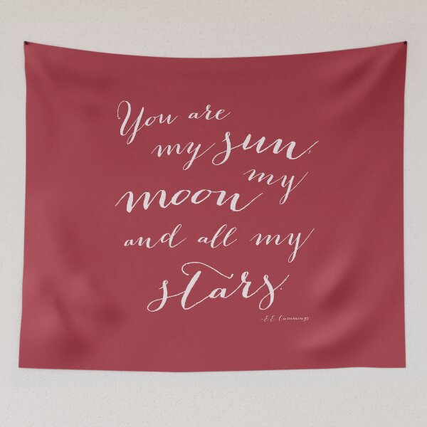 Item preview, You are my Sun, My Moon and All my Stars in red designed and sold by Kristen Glanzmann.