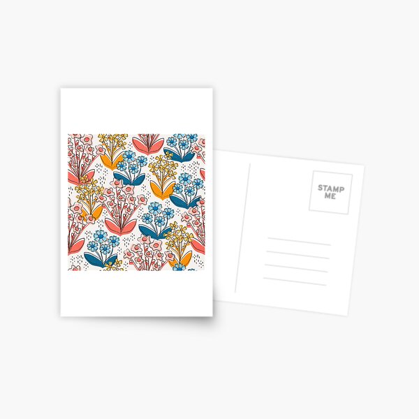 Toile Wild Flower Postcard
