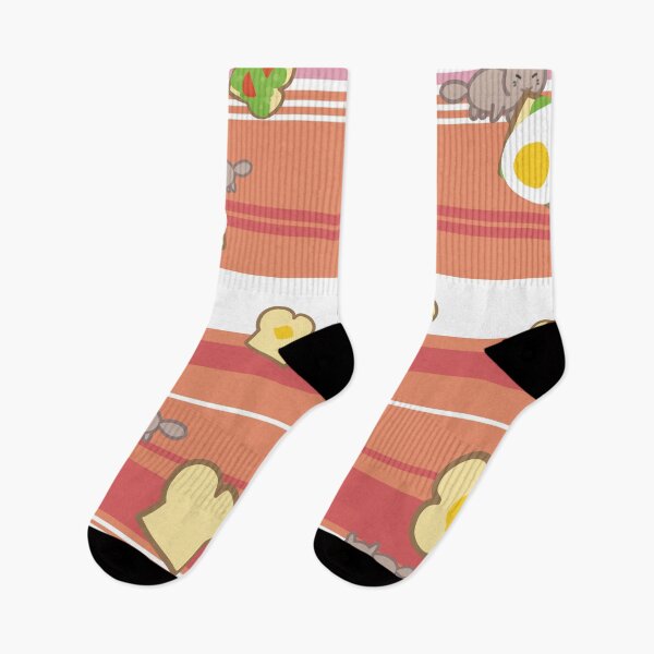 Item preview, Toast & Cats Socks de Cynthia Luong designed and sold by UCO  School of Design.