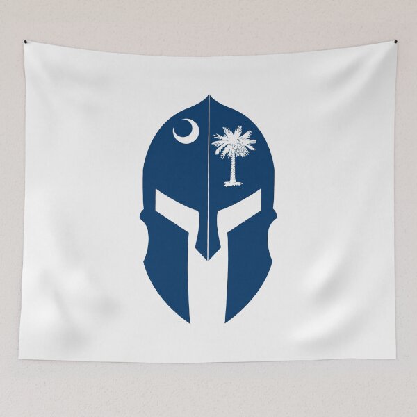 Item preview, South Carolina State Flag Spartan Helmet Warrior Gladiator designed and sold by tronictees.