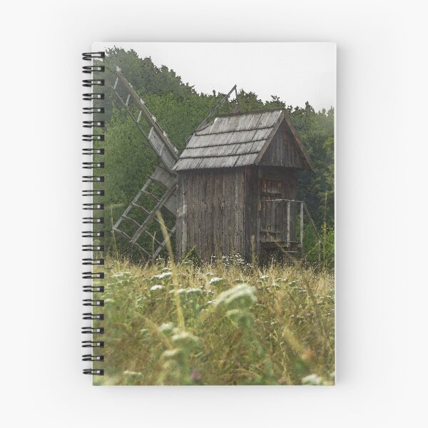 Item preview, Watercolor Ancient Ukraine Wooden Windmill - Ukrainian Art designed and sold by r-silver.