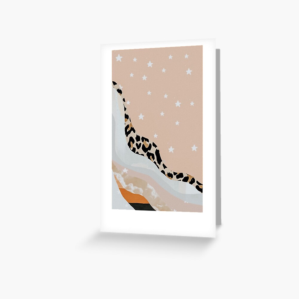 VSCO Aesthetic Stars and Leopard Print Design Greeting Card for Sale by  charlottetsui