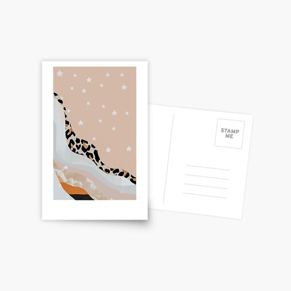 VSCO Aesthetic Stars and Leopard Print Design Greeting Card for Sale by  charlottetsui