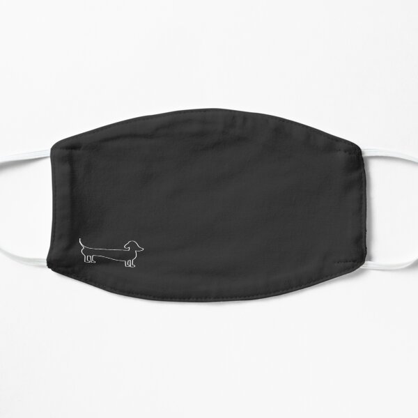 Dachshund Silhouette in Dark Flat Mask