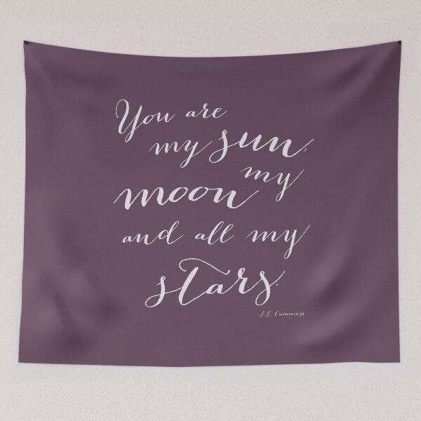 Item preview, You are my Sun, My Moon and All my Stars in Eggplant Purple designed and sold by Kristen Glanzmann.