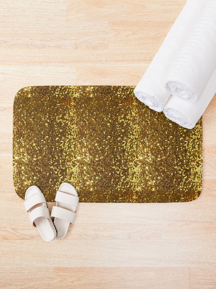 Alternate view of Gold Glitter Bath Mat