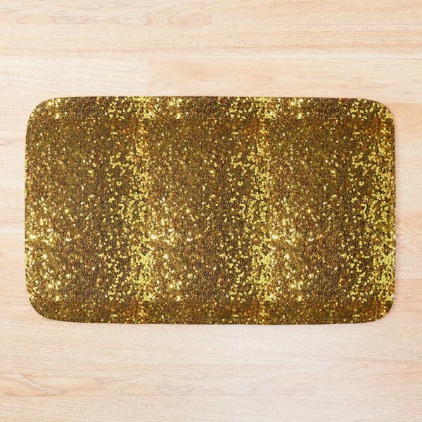 Gold Glitter Bath Mat