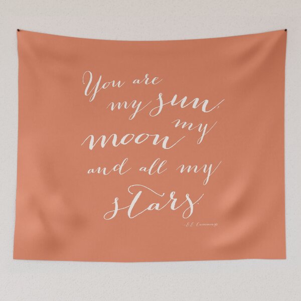 Item preview, You are my Sun, My Moon and All my Stars in Peach designed and sold by Kristen Glanzmann.