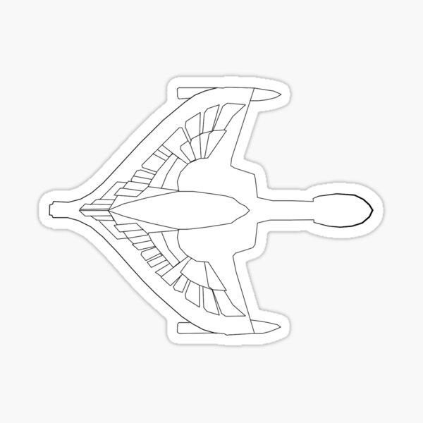Romulan Warbird TNG era Sticker