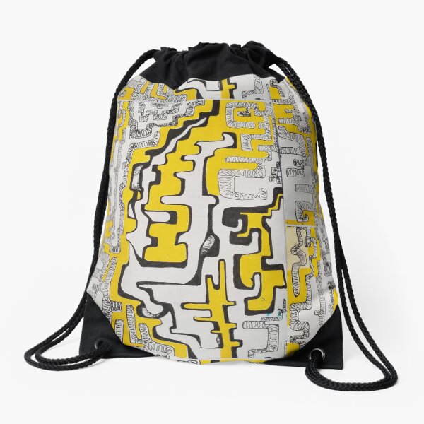 Abstract Adventure Drawstring Bag