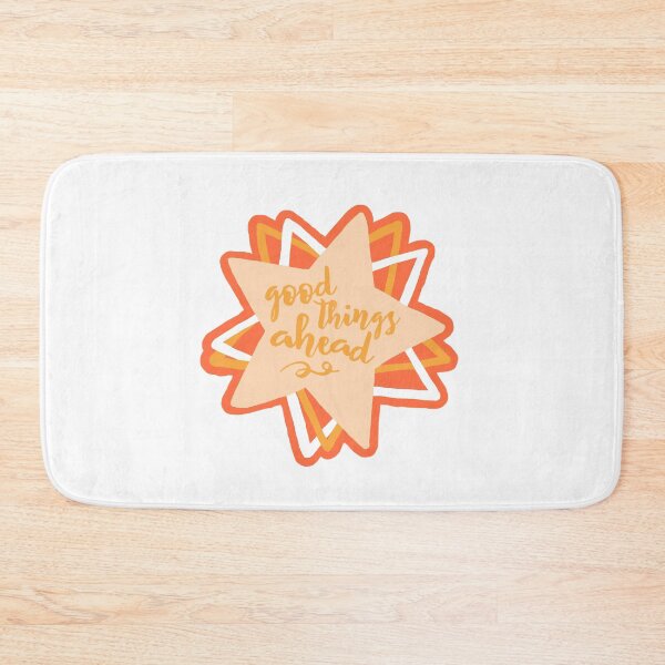 Item preview, Good things ahead peach star sticker designed and sold by Megha Desai.