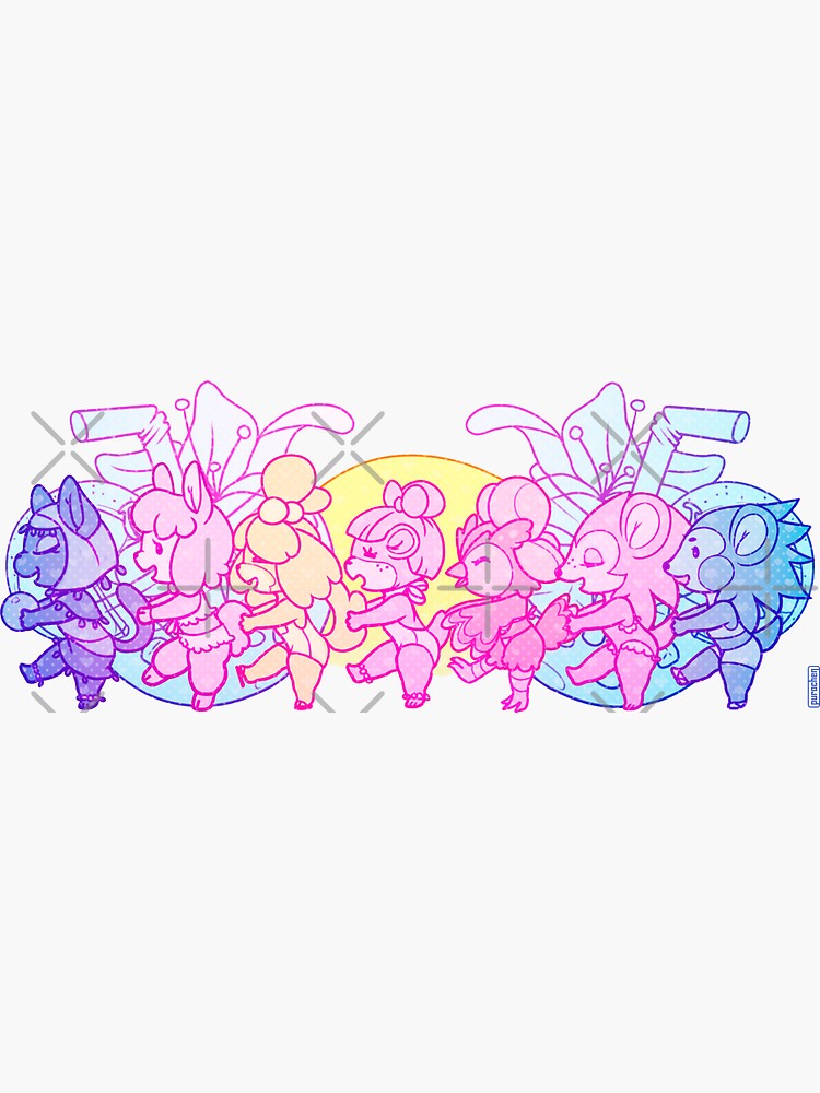 Animal Conga Line by Purochen