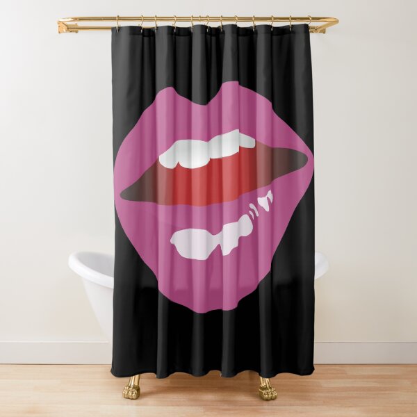 A loving smile of a Mouth 002 Shower Curtain