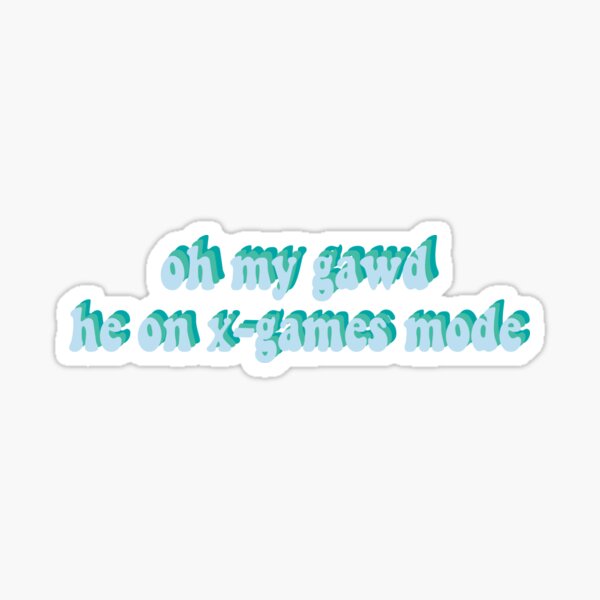 X Games Mode Stickers Redbubble