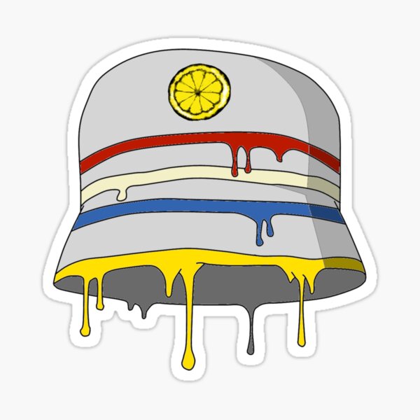 stone roses lemon camo bucket hat