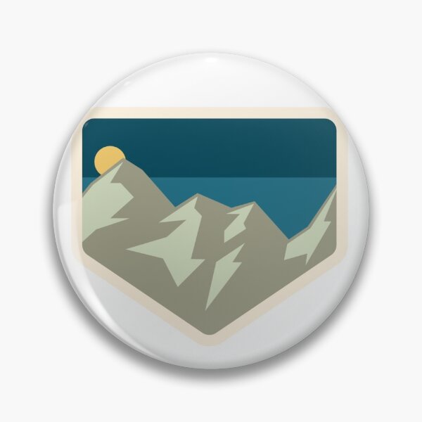 Item preview, Icy Mountain Badge designed and sold by peytonmtodd.