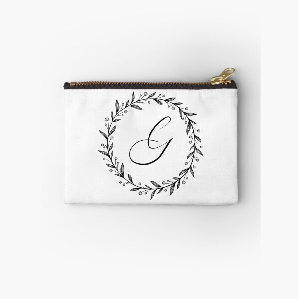 Item preview, G initial in a floral wreath designed and sold by Kari Nichols.