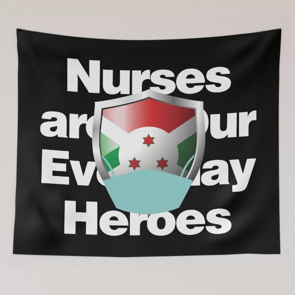 Item preview, Burundi Nurses are Everyday Heroes designed and sold by HelloFromAja.