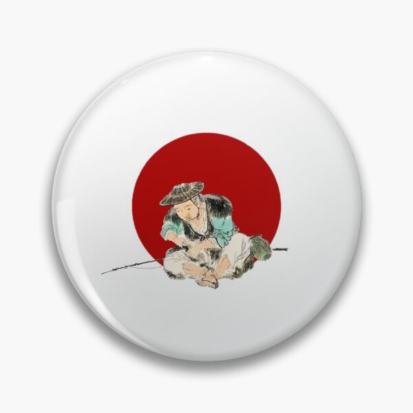 Item preview, Japanese Flag - Man maintaining a fishing rod designed and sold by weavernap.