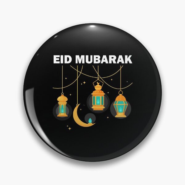 Item preview, Eid Mubarak Happy Eid al-Fitr al-Adha Ramadan Kareem Yellow Lantern Fanous Crescent Gift designed and sold by Best Arts.