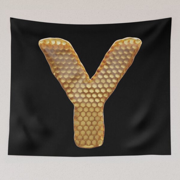 Item preview, Y Letter 3d Honey Alphabet Font designed and sold by HelloFromAja.