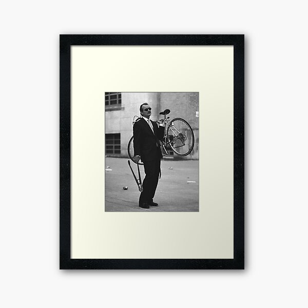 Bill Murray Bike Framed Art Print