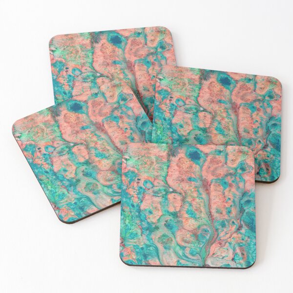 Item preview, Blue Pink Abstract Pattern  designed and sold by MyTribePatterns.