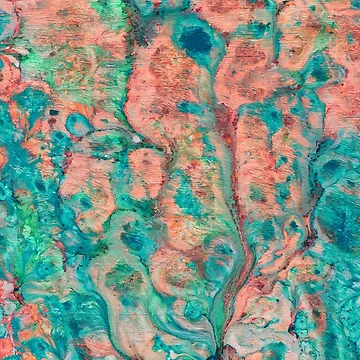 Artwork thumbnail, Blue Pink Abstract Pattern by MyTribePatterns