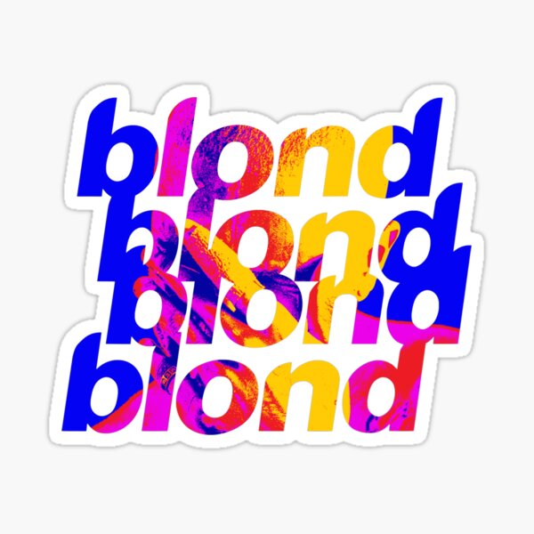 Blond Frank Ocean Infrared (first version) Sticker