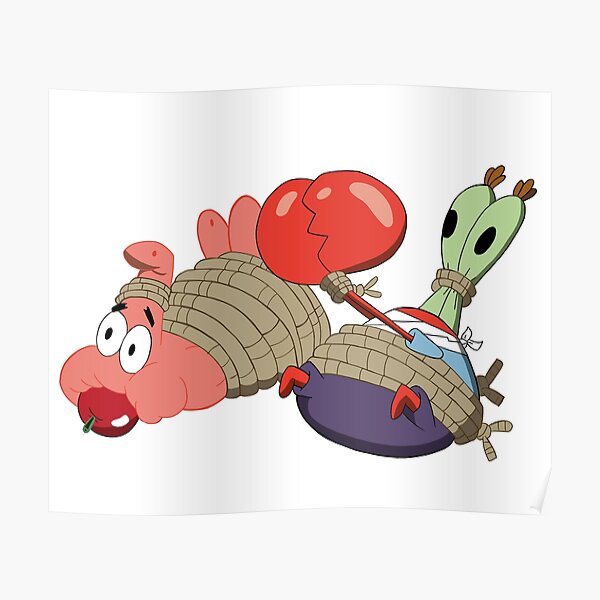 "Patrick and Mr. Krabs Tied Up" Poster for Sale by eltonjuan | Redbubble