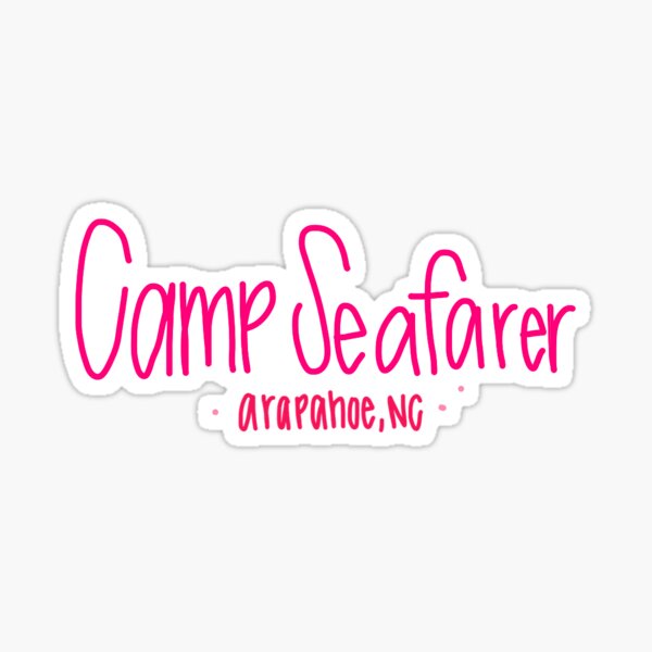 "Camp Seafarer Arapahoe Pink" Sticker by margchandler Redbubble