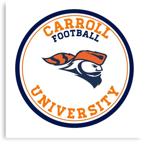 Carroll University Football Canvas Print By Ehalverson101 Redbubble