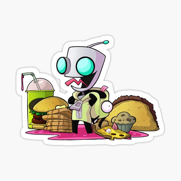 Item preview, Invader Zim Snack Time Gir designed and sold by RainyLady.