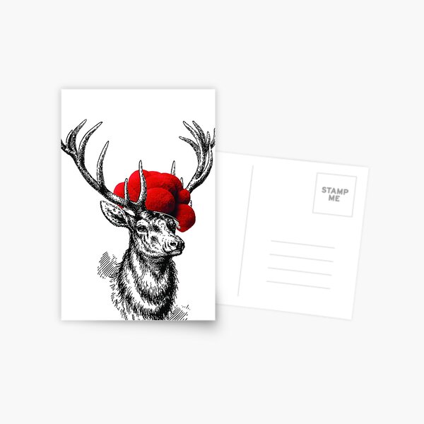 Item preview, Deer with a pollen hat designed and sold by HirschmitHut.