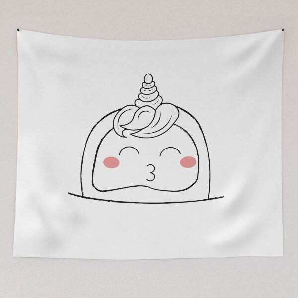 Item preview, Kawaii Doodle | Face | unicorn designed and sold by Tim Münnig.