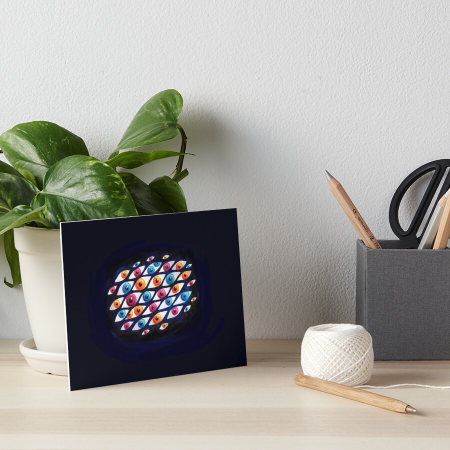 EyeCloud Art Board Print