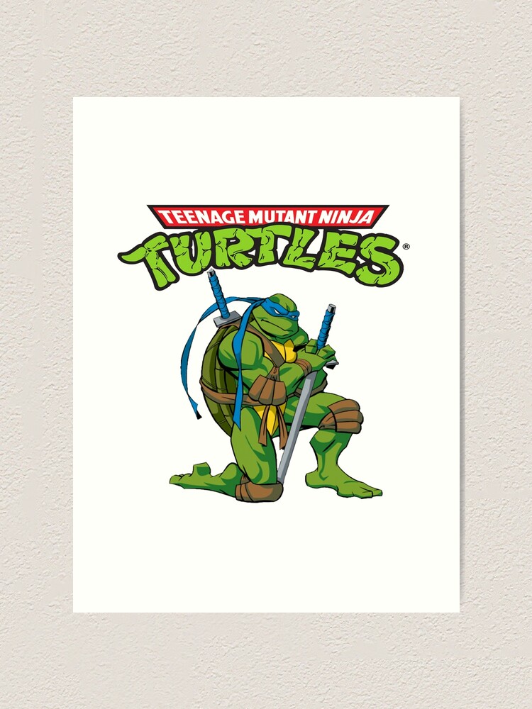 Ninja Turtle Birthday Green Mutant Turtles Leonardo Raphael Michaelangelo Donatello Art Print By Amr101mo Redbubble