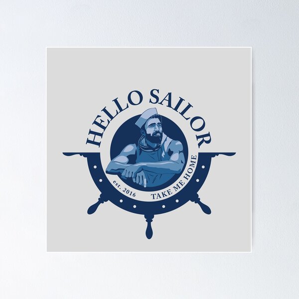 Item preview, Handsome Bearded Sailor designed and sold by FleetWeek.