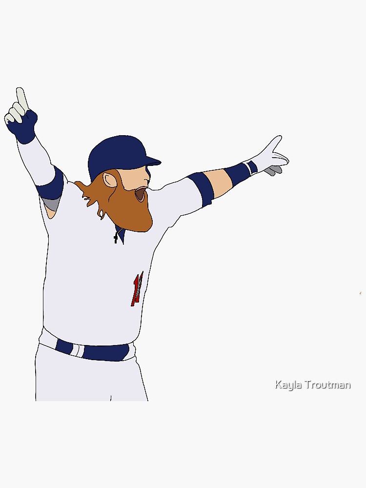 Dodgers Justin Turner - Kershaw - Sticker