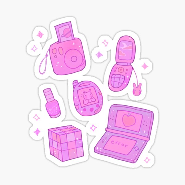 Pink Aesthetic Sticker Pack Sticker For Sale By Artsy Alexandra Redbubble 7613