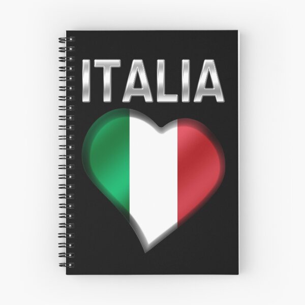 Item preview, Italia - Italian Flag Heart & Text - Metallic designed and sold by Graphix.