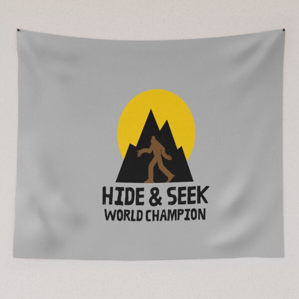 Item preview, Hide And Seek World Champion Bigfoot designed and sold by CatMonkStudios.